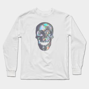 Laughing Iridescent Skull Long Sleeve T-Shirt